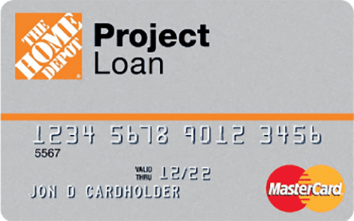 The Home Depot Project Loan Card