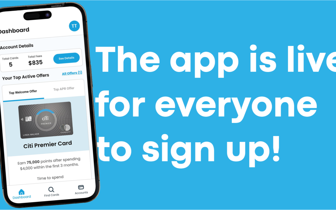 The App Is Now Live For Everyone To Sign Up!