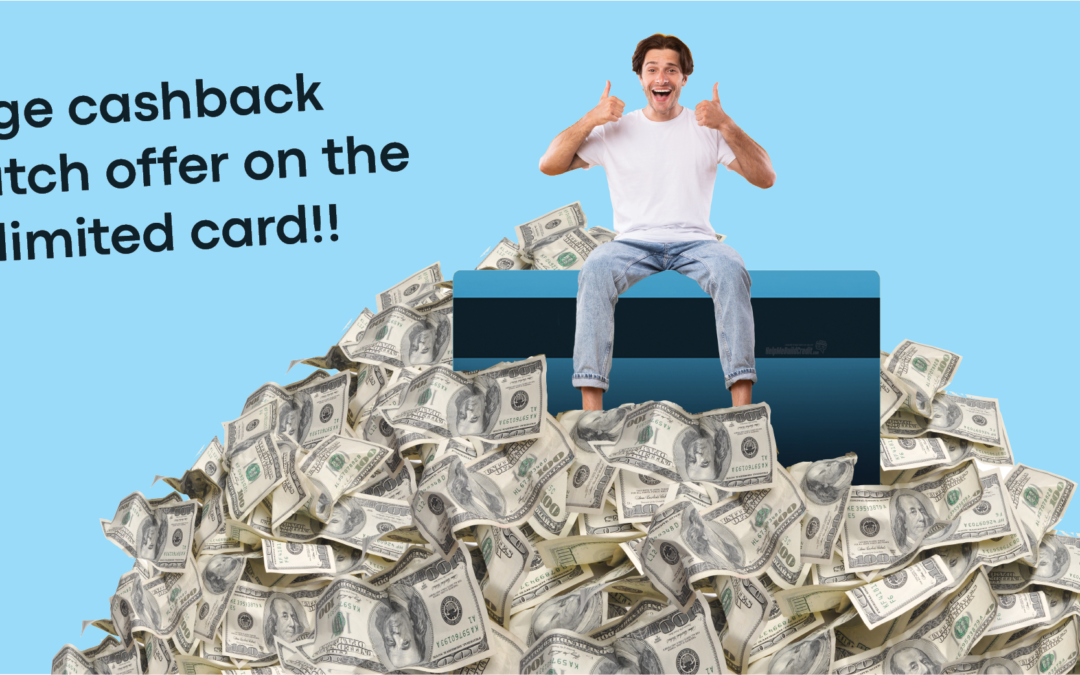 New Insane Offer For Huge Swipers!!! Get Unlimited 3% Cashback For 12 Months!!