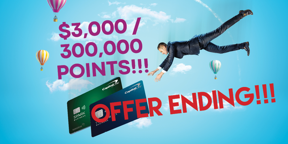 Offer Ending!! Insane!! $3,000 / 300,000 Miles Bonuses For Huge Swipers!!!