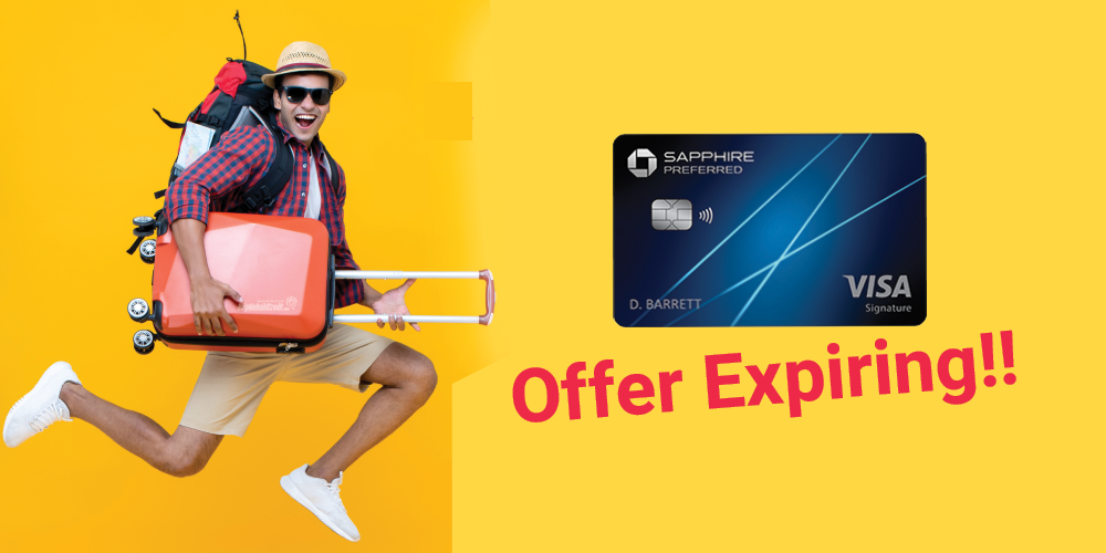 Update: Offer expired. Sapphire Preferred – 75k Points!!